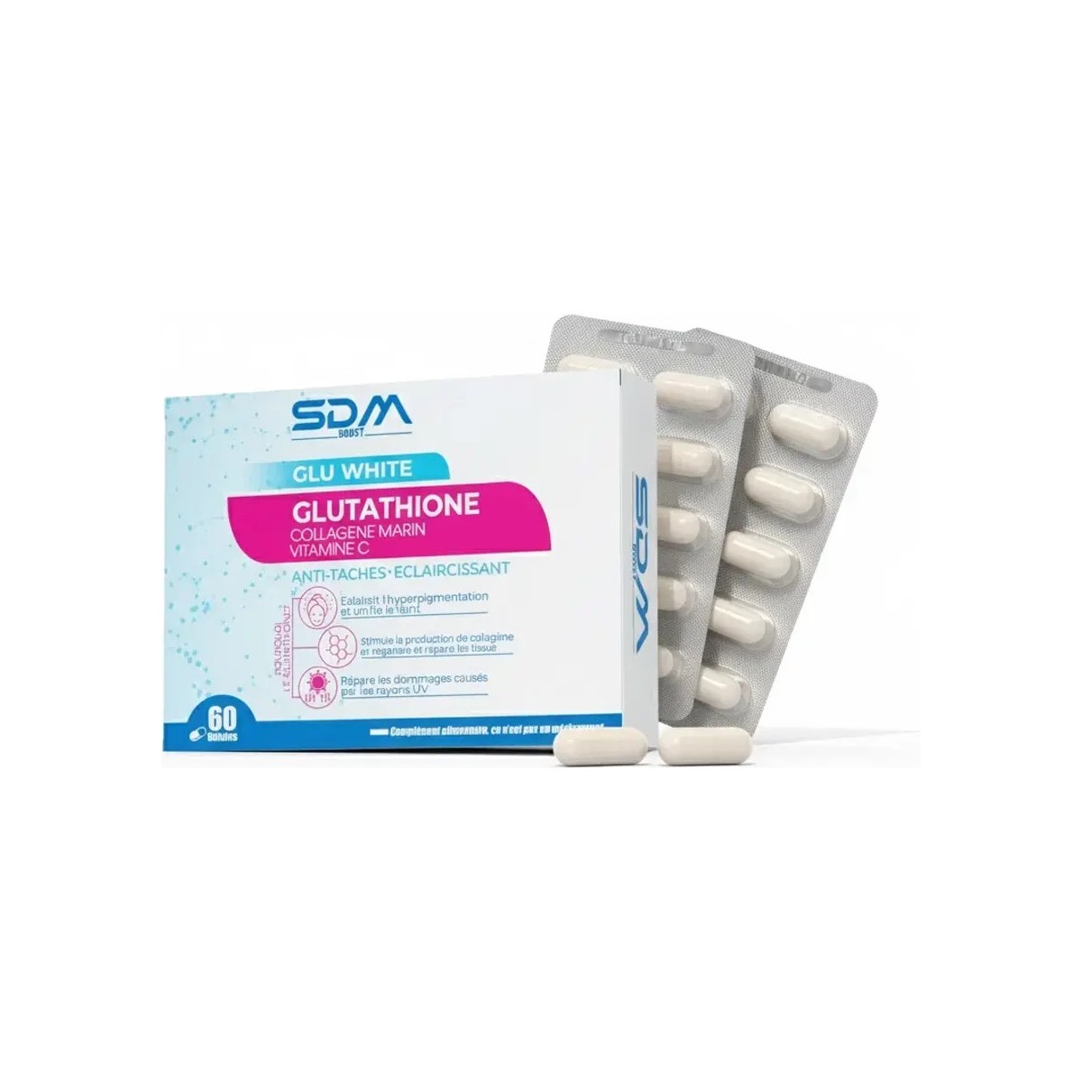 SDM Boost Glu White 60 Capsules