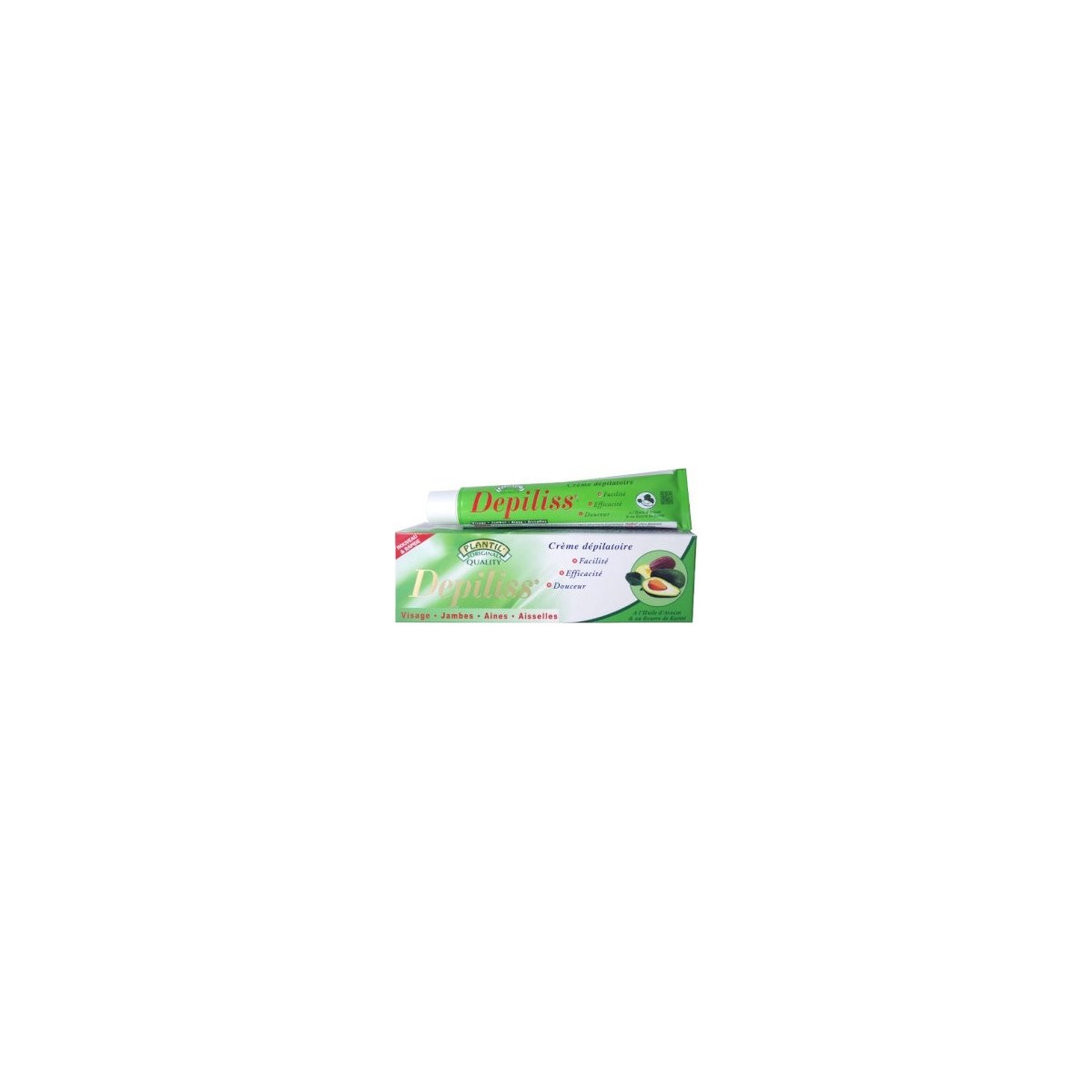 DEPILISS Crème Dépilatoire 50ml - Huile d'Avocat et au Beurre de Karité