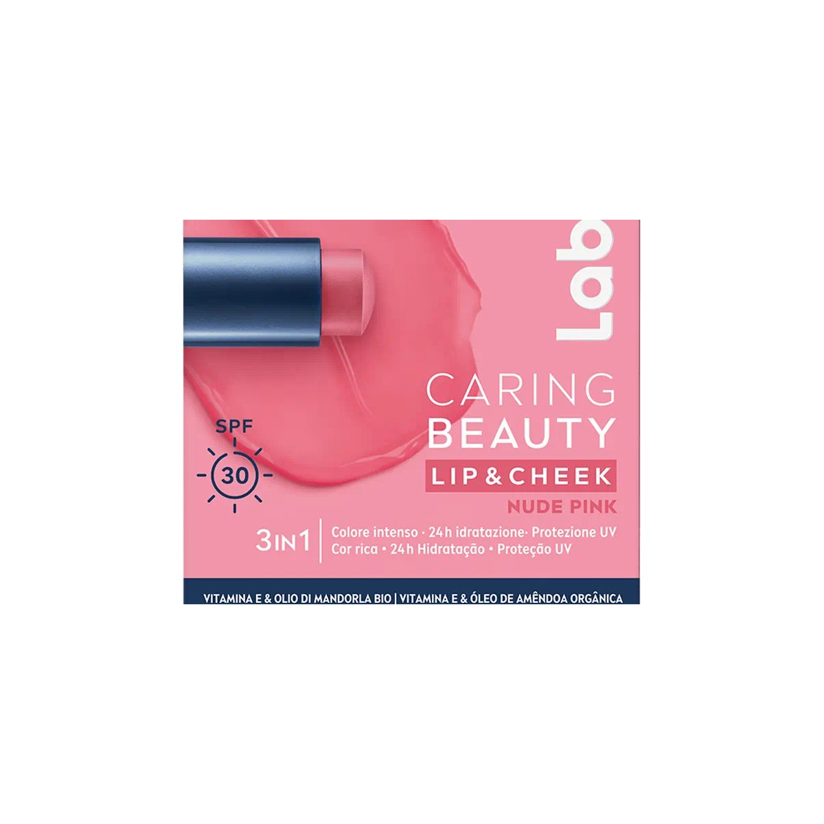 Labello Caring Beauty Rose 3-in-1 Lip & Cheek Balm SPF30 4.8g