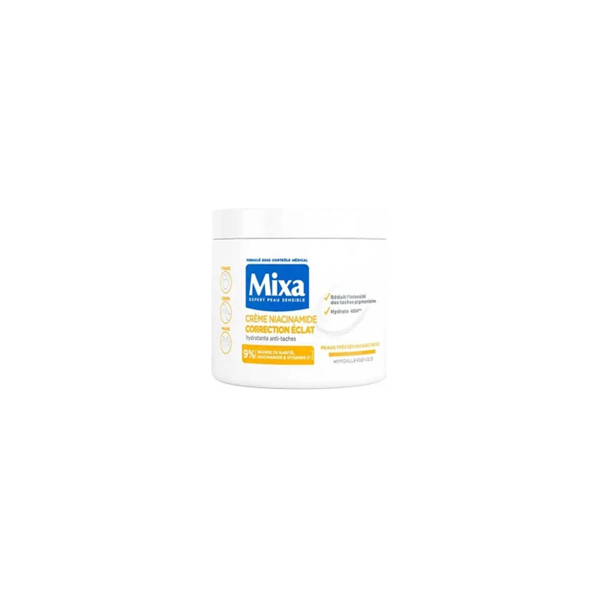 Mixa Crème Niacinamide Correction Éclat Anti-Taches 400ml