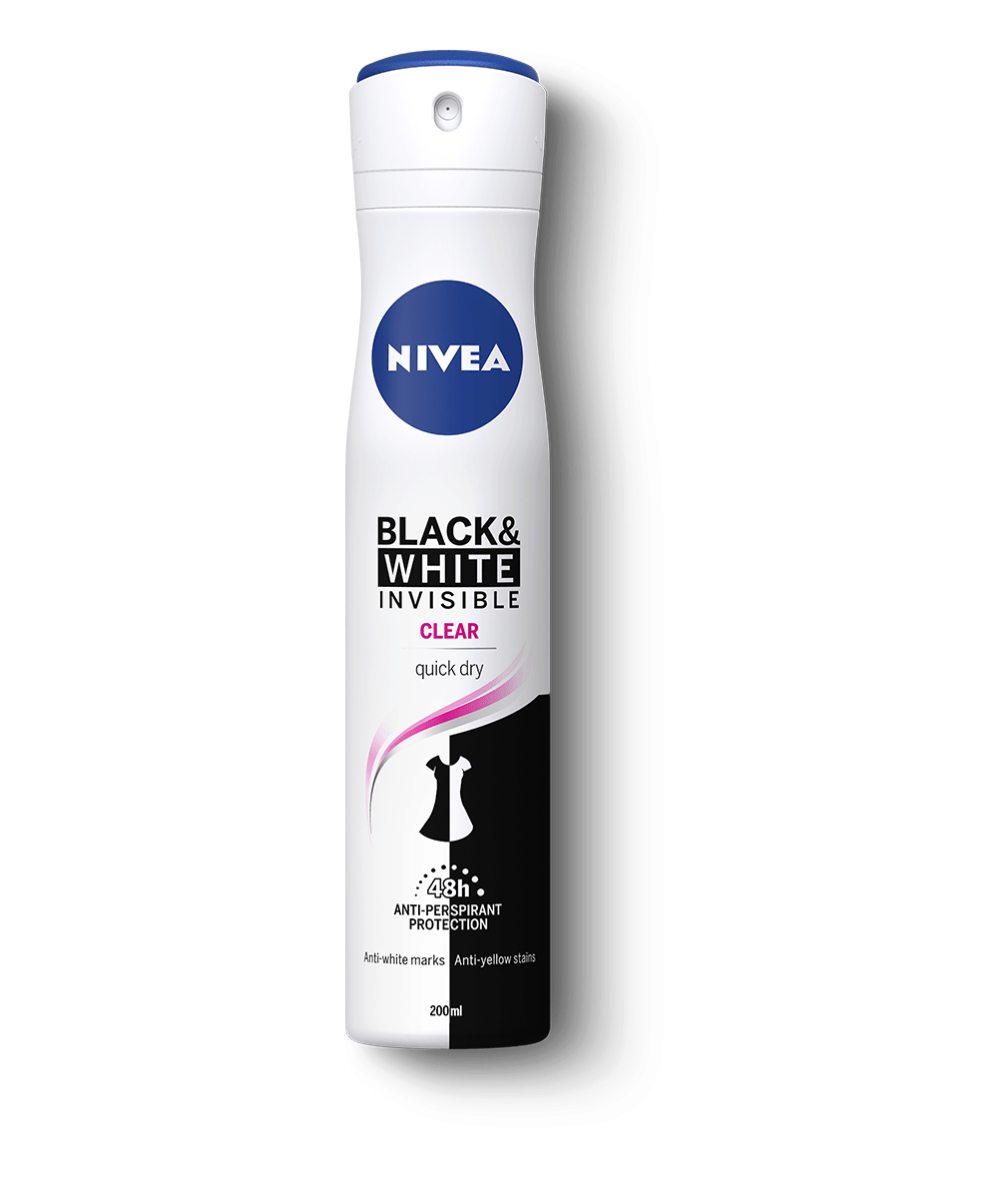 NIVEA Black & White Invisible Clear Anti-Perspirant Spray 200 ml