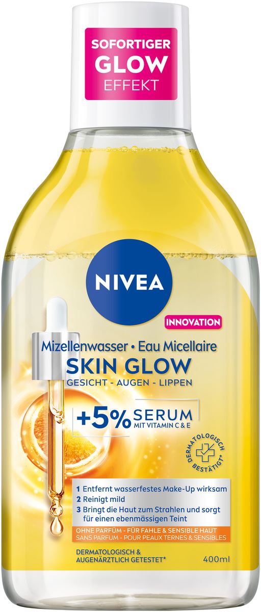 NIVEA Skin Glow Micellar Water +5% Serum 400 ml
