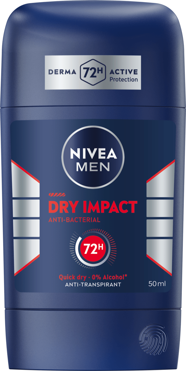 NIVEA MEN Dry Impact 72h Anti-Perspirant Stick 50 ml