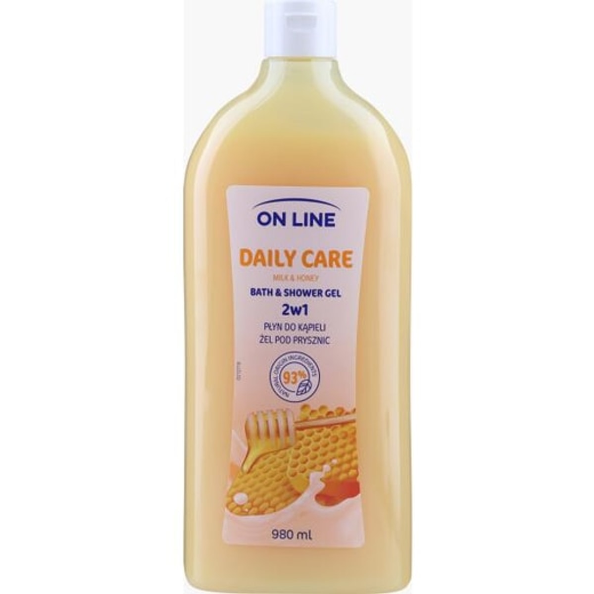 Daily Care Milk & Honey 2 in 1 Bath & Shower Gel — 980 مل