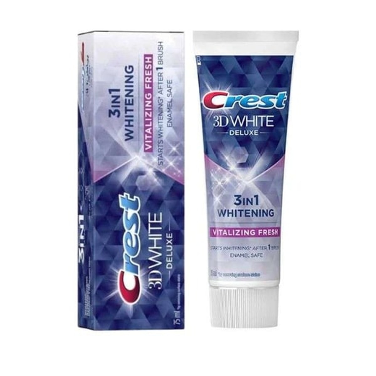 3D White Deluxe Vitalizing Fresh Toothpaste — 75 مل