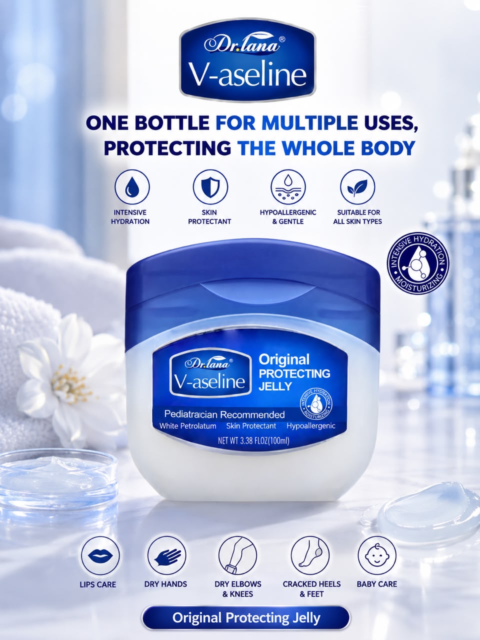 فازلين Dr. Lana V-aseline Original Protecting Jelly 100 مل